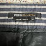 BCBGMAXAZRIA BCBG MAXARIA Mini Skirt Striped Button Front Size 8 Photo 5