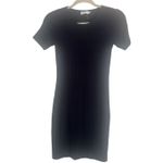 Good American ✨ Good Touch Tee Mini Black Sz 1 (Small) Dress✨ Photo 4