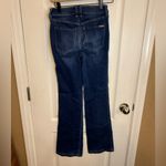 White House | Black Market Dark Blue Flare Jeans Photo 4