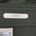 Seven7  Skinny Pants Stretch Dark Green Size 14 High Rise Photo 3