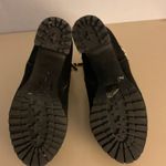 Karl Lagerfeld women black Suede platform lark with Gold Chain boots size 7.5 Photo 6