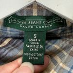 Lauren Jeans Company Ralph Lauren Plaid Long Sleeve Button Up Shirt Size S Blue Photo 4