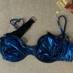 Oh Polly Brand new Shiny blue bikini top Photo 0
