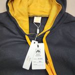 Magic Fashion Long Hoodie Black with Yellow Drawstrings Tunic Pocket Size M/L Size M Photo 1