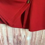 Amazon CTU Red Waffle Knit Lace Sleeve Button Front Cardigan Photo 5