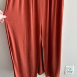 Boohoo  Stretch Midi Dress, Ruffled Off the Shoulder Sleeves, Burnt Orange, Size 6 Photo 7