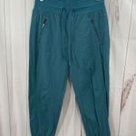 Athleta Women’s 4 Blue Green Trekkie North Crop Jogger Pants Photo 0