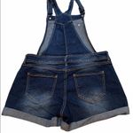 No Boundaries  Juniors' denim cuffed shortall Photo 6