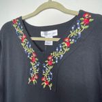 Susan Graver  Embroidered Dress Black NWT‎ Photo 6