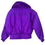 vintage circa 1985 CB Sports L purple winter parka coat jacket Ski Snow cropped Size L Photo 3