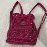 Disney Minnie Mouse Pink Sequin Loungefly Mini Backpack Photo 1