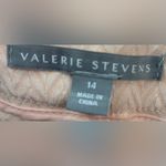 Valerie Stevens  14 Workwear Herringbone Pattern Trouser Pants in Peach Photo 8