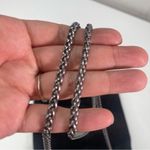 Free People Black Leather Suede Small Crossbody Bag Chain Strap Boho Equestrian Photo 5