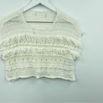 Vintage Cottagecore Cable Knit Cropped Sweater Size XXS Photo 2