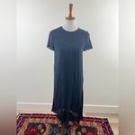Jenni Kayne Navy 100% Silk Tie Shift Dress with Knot Detail, Size Small Photo 3
