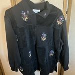 Alfred Dunner FINAL MARKDOWN  Black Top with Colorful Embroidery medium Photo 0