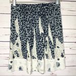 CAbi Bella Skirt Blue Leopard Print #401 Small Photo 5