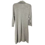 Philosophy Gray Sweater Dress Black Lace Front Pockets Women’s Large Photo 2