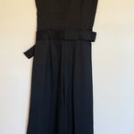 Theory Belted Wood Blend Jumpsuit, Black, Size 4, NWOT Photo 7