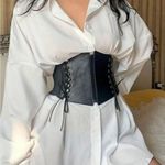 Black Goth Gothic Grunge Emo Alternative Punk Corset Belt Photo 2