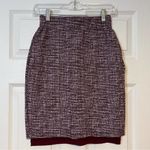 None Burgundy Reversible Skirt Photo 2