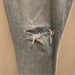 AGOLDE  Riley High Rise Distressed Light Wash Denim Straight Crop‎ Jeans Size 31 Photo 6