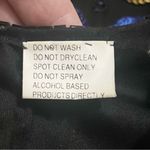 STENAY Vintage Silk Blouse Sequin Dressy Sparkle Evening Black Blue Gold Size S Photo 7