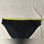 Aerie  Ribbed Bikini Bottom in Black Size Large NWT Photo 2