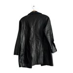 Preston & York  Black Leather Jacket Sleek Contemporary Style Photo 1