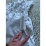 Madewell  Eyelet Lace Tank Midi Dress in Poplin White Size 00 Photo 14