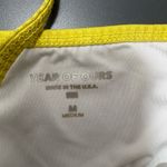 YEAR OF OURS Yellow Ribbed Bralette Top Size M Photo 4
