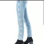 Carmar Alexander Ezra Rhinestone Star Jeans size 24 Blue Photo 3