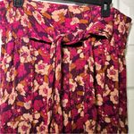 REWASH  Floral Wide Leg Pants with Tie Belt XL Photo 5