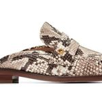 Cole Haan NEW  Lux Pinch Penny Snakeskin Embossed Leather Mules W29914 Size 6.5 Photo 2