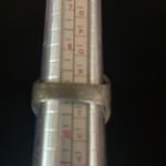 Vintage purple glass stone in silver tone setting size 9 statement ring Photo 6