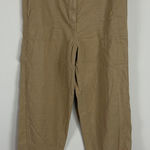 Banana Republic NWT  Linen Blend Khaki Utility Ankle Parachute Pants Size Med Photo 0