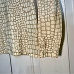 J. McLaughlin Lenny Crocidilla Crocodile Animal Print Sweater Size Small Cream Photo 5