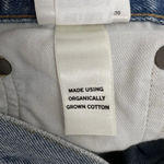 AGOLDE Mid Rise Relaxed Boot Cut Jeans in Curio Light Denim Organic Cotton 26 Photo 12