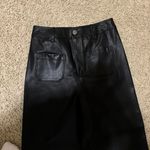 Black Leather Pants Size M Photo 3