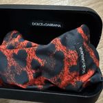 Dolce & Gabbana DOLCE & GABANNA RED CHEETAH / LEOPARD PRINT AVIATOR SUNGLASSES W BOX & CARDS Photo 9