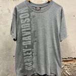 Harley Davidson El Paso, TX Gray Grunge Graphic Short Sleeve Biker Tee Large L Photo 0