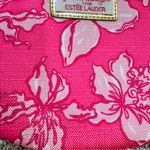 Estée Lauder NWOT Lilly Pulitzer For Estee Lauder "Frosty Floral" Pink Cosmetic Bag Gold Photo 5