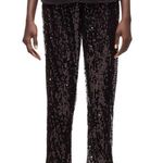 ZARA NWT Bloggers Fav Sequined Black Trousers Photo 0