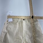 We Wore What  Jeans Womens 25 Cream‎ High Rise Dad Rigid Denim Straight Pants New Photo 7