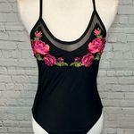 Xhilaration  Swimsuit Embroidered Floral One Piece-Medium Photo 0