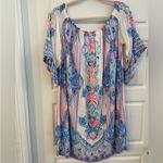 Lilly Pulitzer Fawna Mini Dress XL Multi Seaside Shindig Off-The-Shoulder $245 Photo 4
