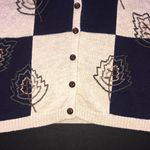 American Vintage Vintage Knitted Fall Foliage Cardigan Large Photo 6