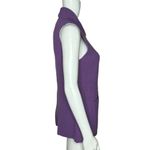 Bryan Bradley Sweater Womens Small Purple Vest Sleeveless Button Front Collar Photo 1
