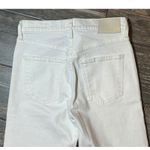 Citizens of Humanity  Florence Wide High Rise Straight Jeans White Raw Hem 26 COH Photo 11