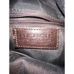 Berge Purple Suede Shoulder Bag Tassel Accent Italy Leather Boho Style Photo 14